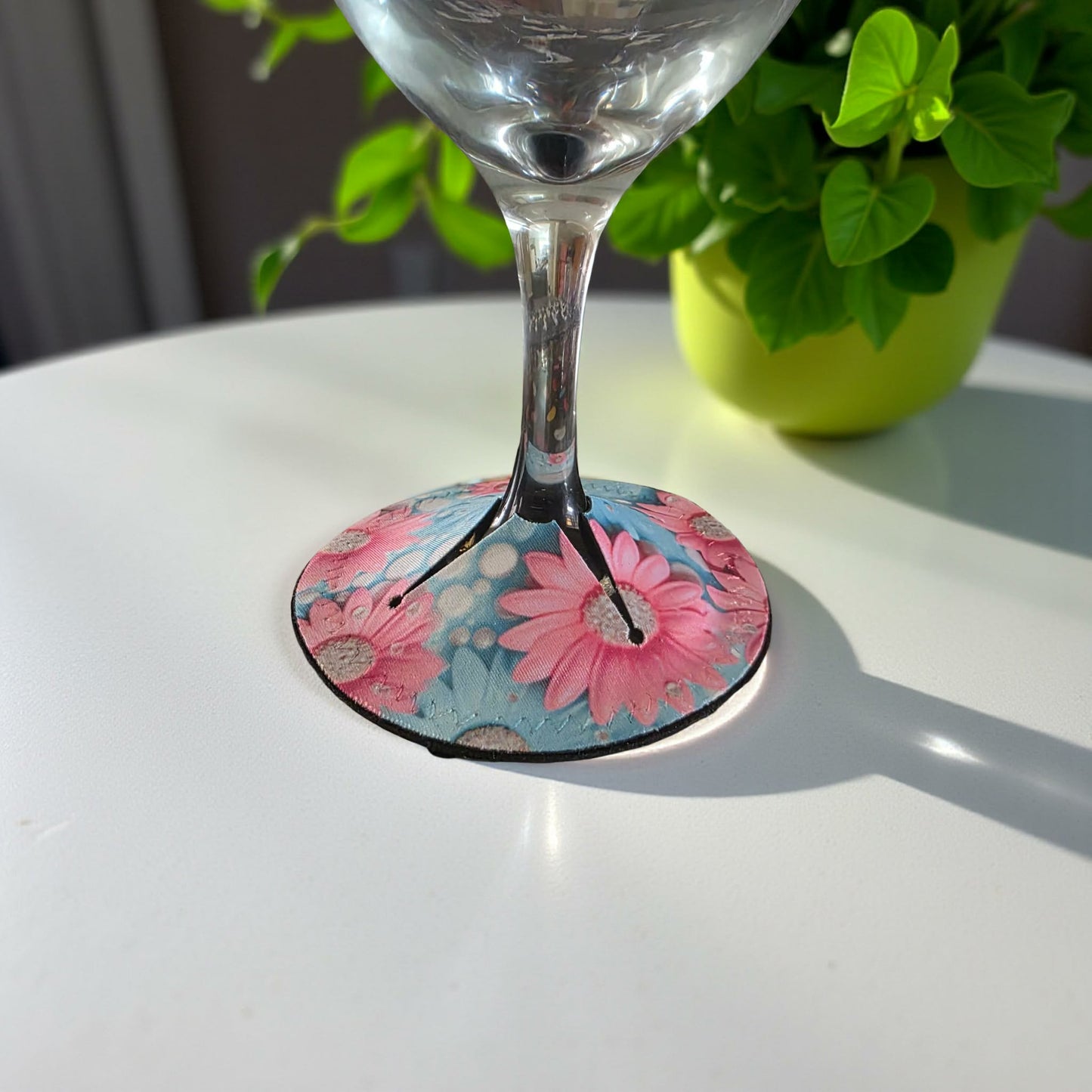 Pink and Blue Daisies