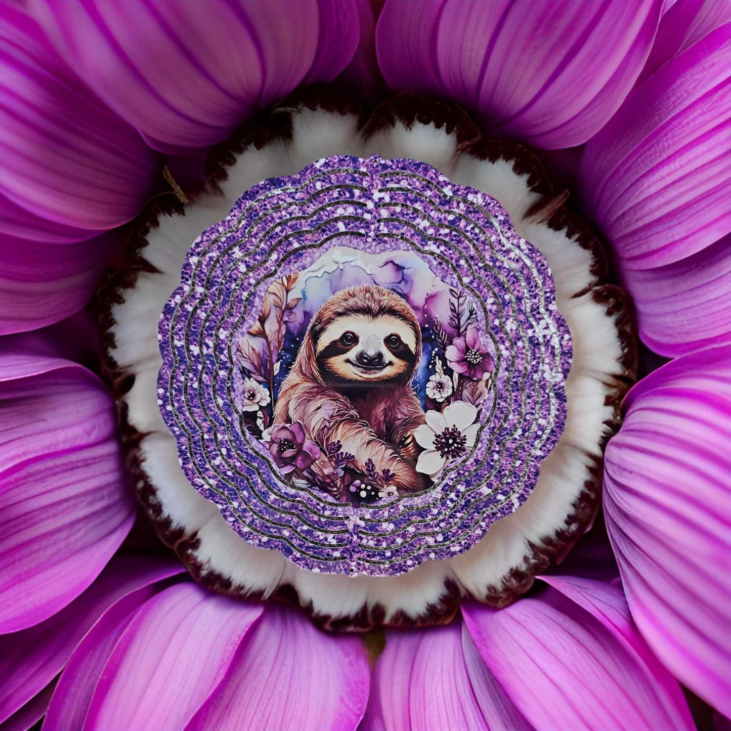 Purple Glitter Sloth