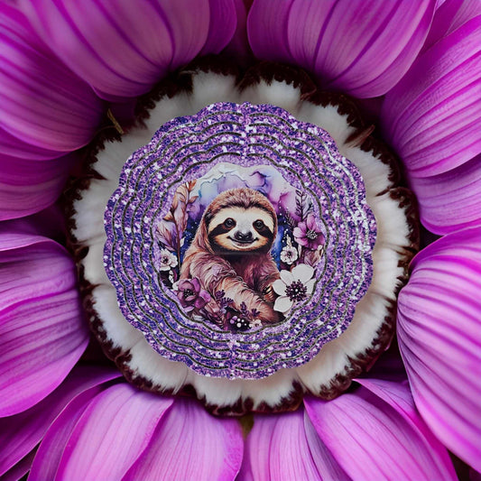 Purple Glitter Sloth