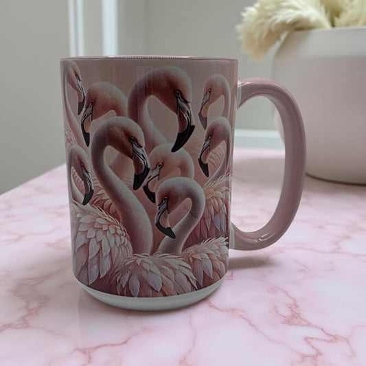 Pink flamingos