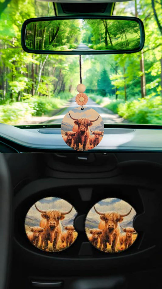 Highland Cow Family