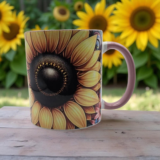 Sunflower and butterflies