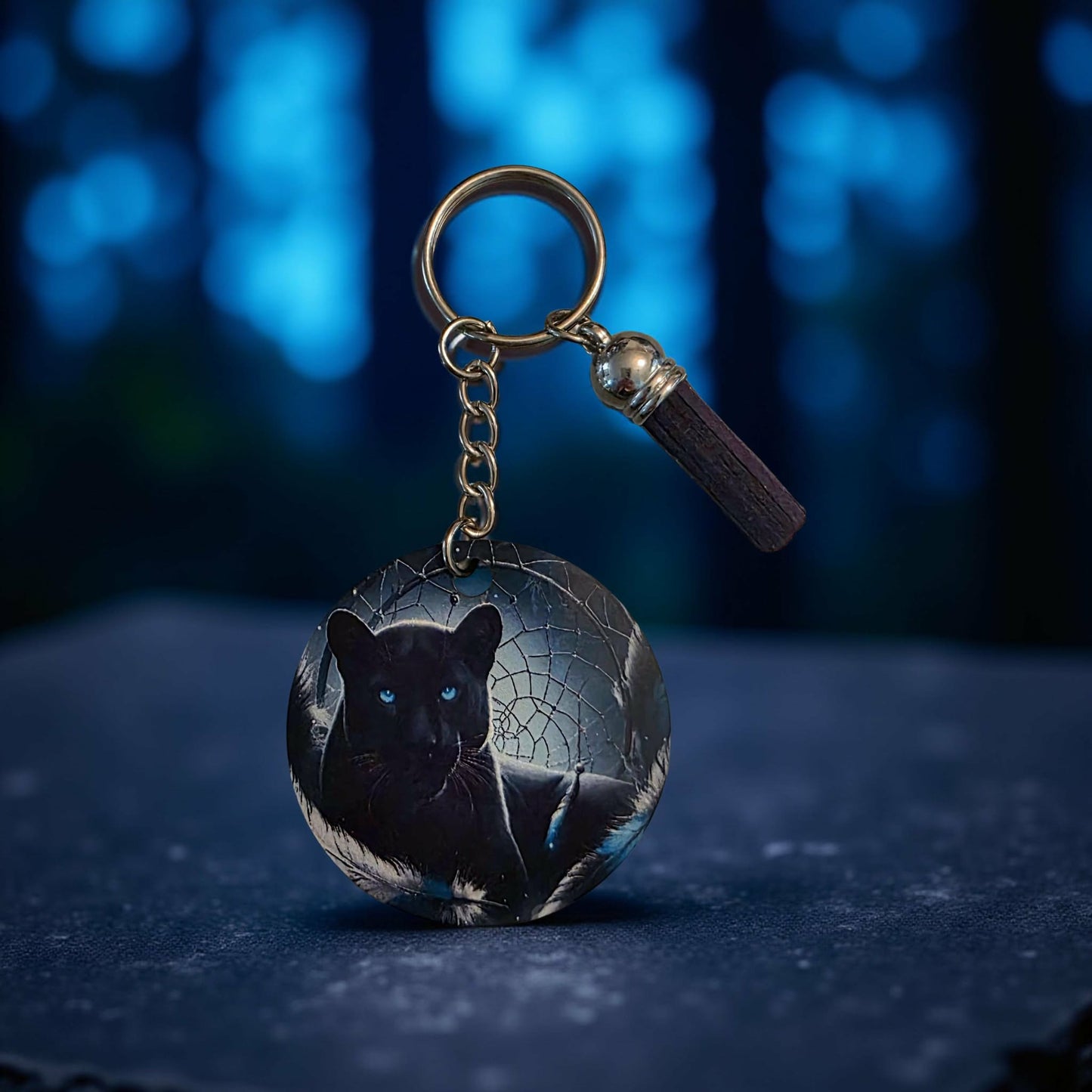 Panther with dream catcher