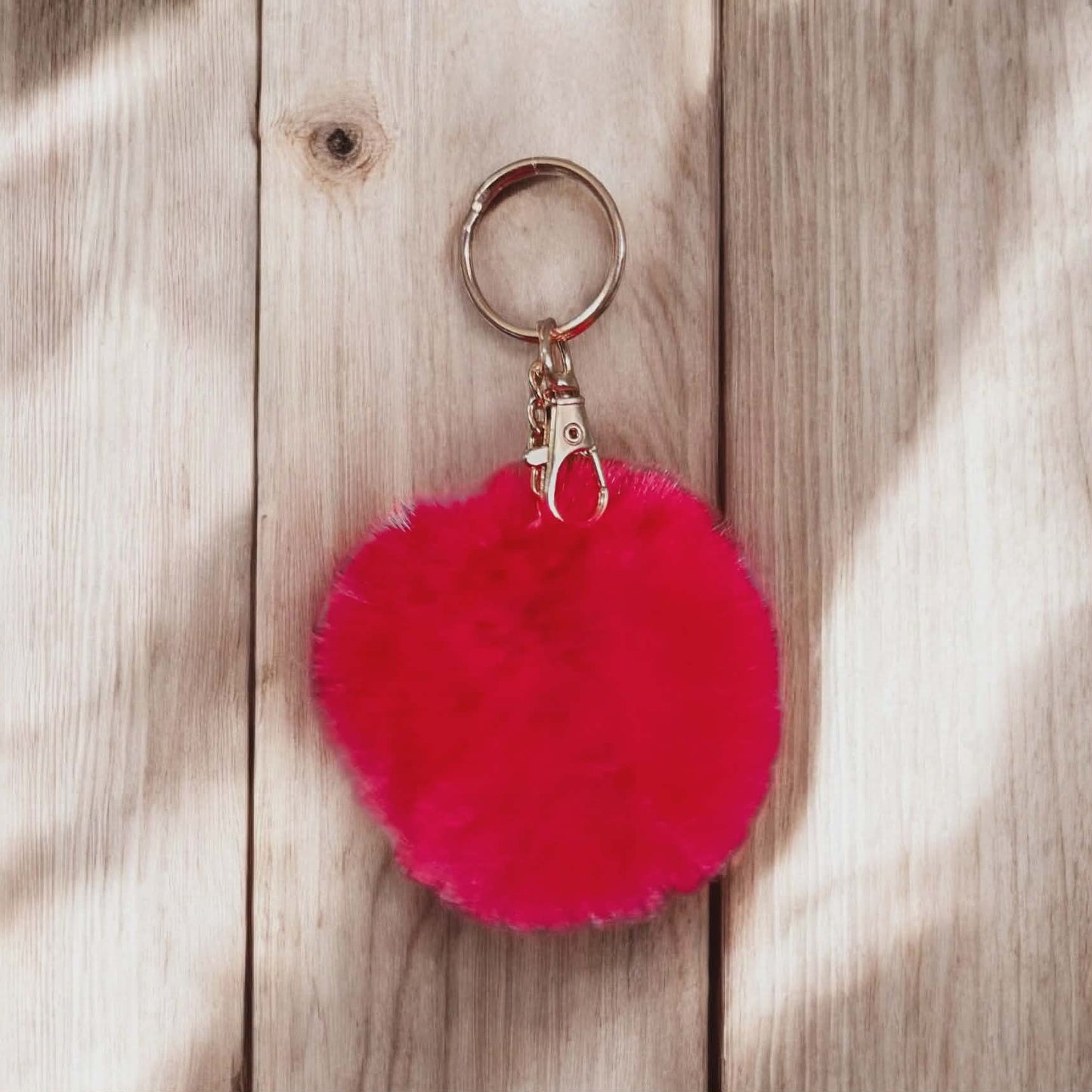 Super Soft pom Pom keychain