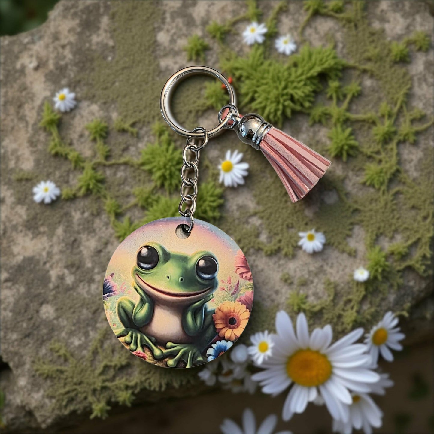 Cute happy frog