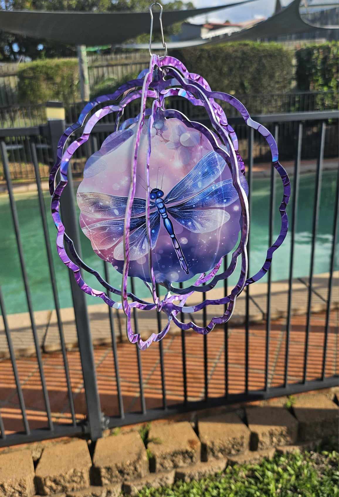 Dragonfly  Purple Glitter