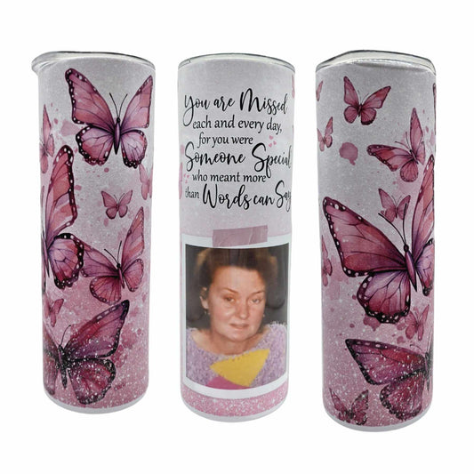 Pink butterfly memorial