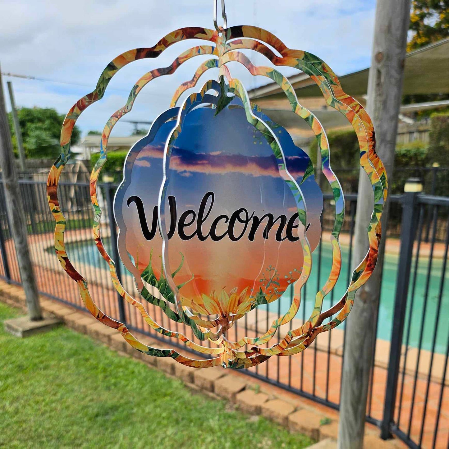 Welcome with Sunflowers
