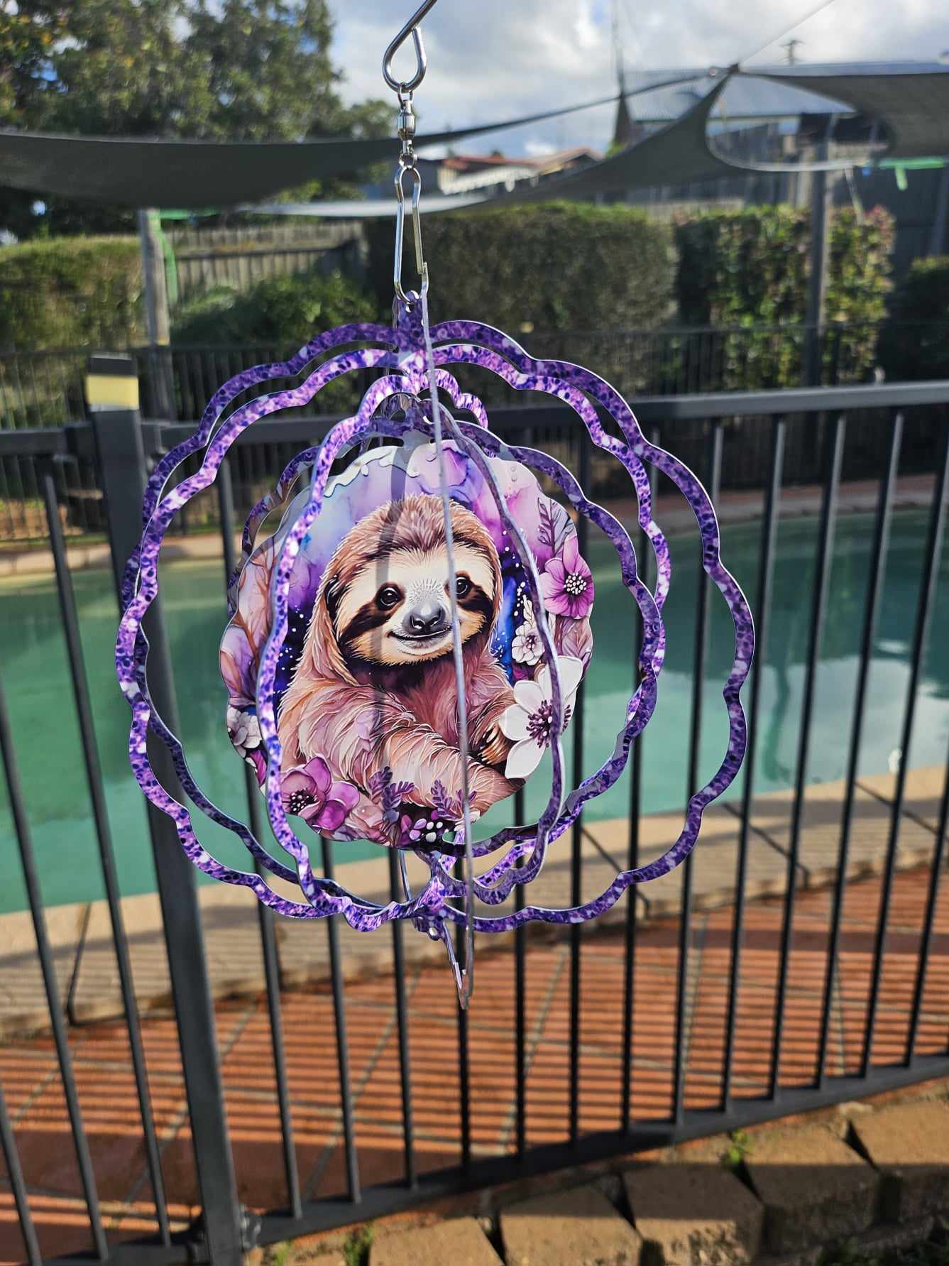 Purple Glitter Sloth