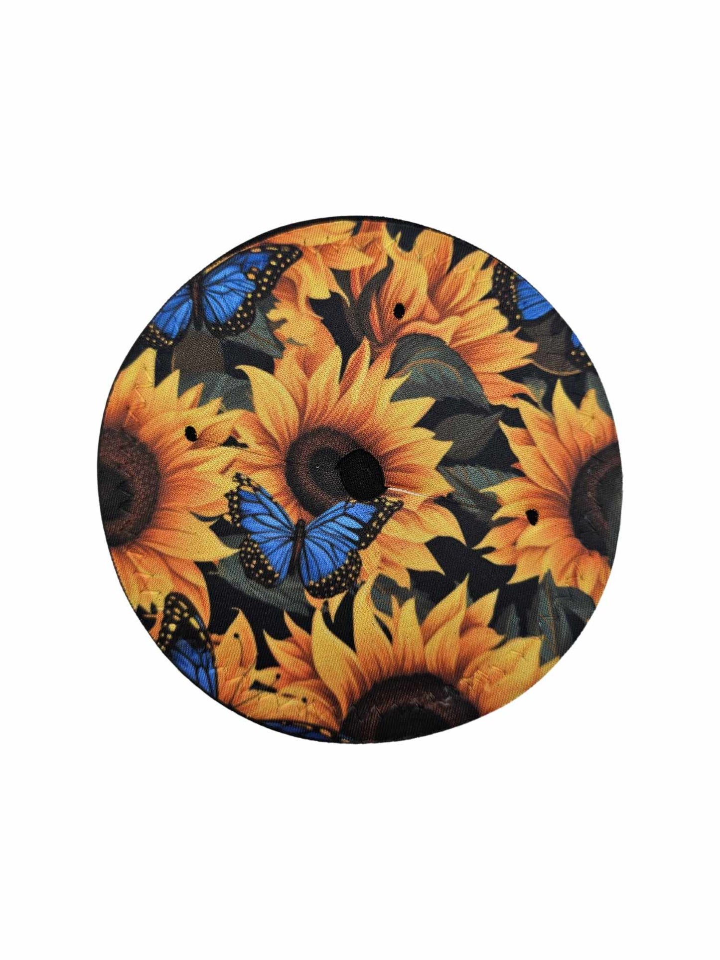 Sunflowers and Blue Butterflies