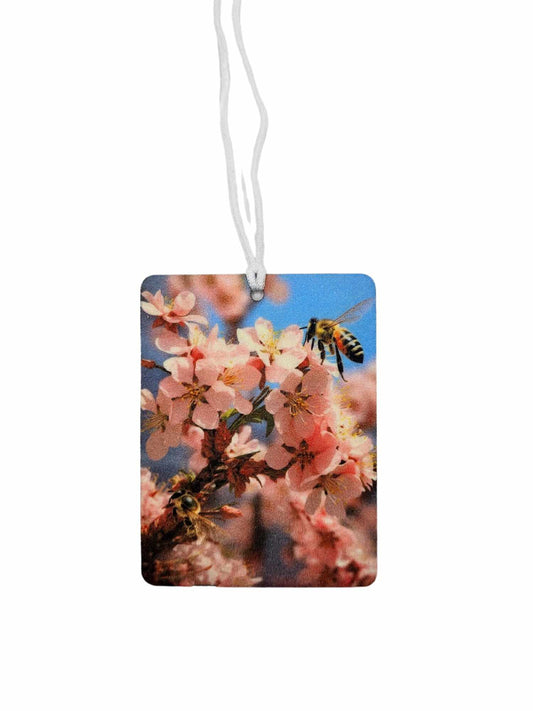 Beautiful Pink Flowers and Bees