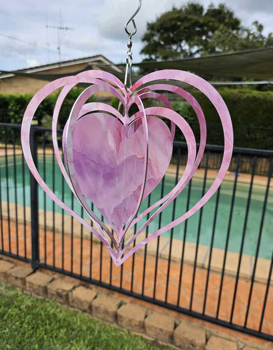 Pale Pink Marble Heart