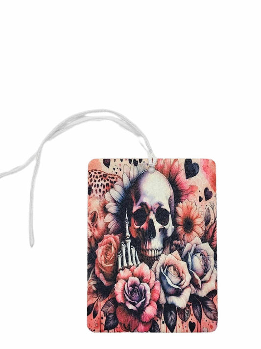 Attitude skulls and flowers
