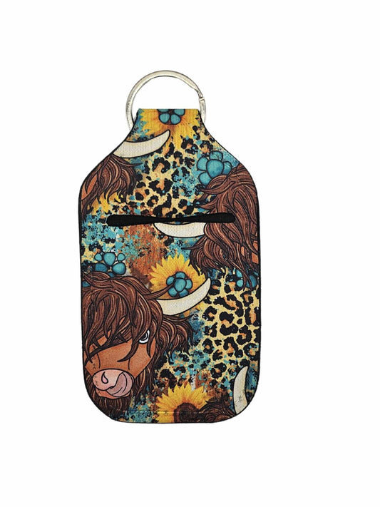 Highland Cows, Leopard print and Flowers
