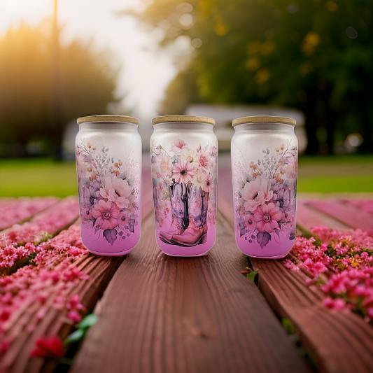 Floral and Cowgirl Boots