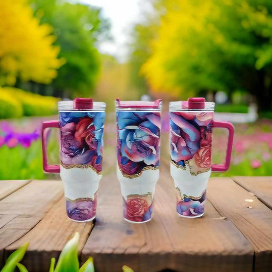 Agate glitter and  Floral