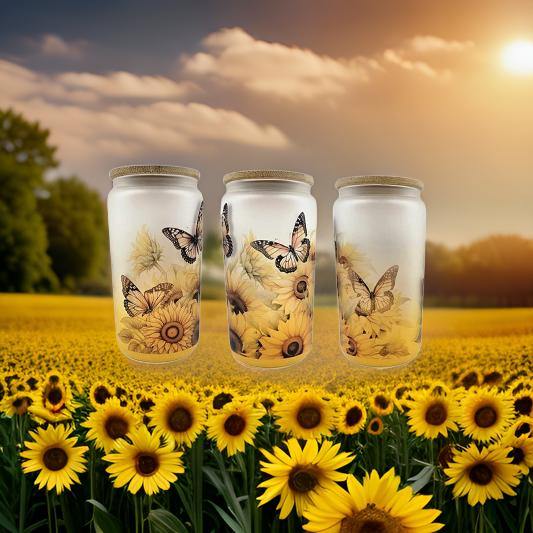 Butterflies and Sunflowers