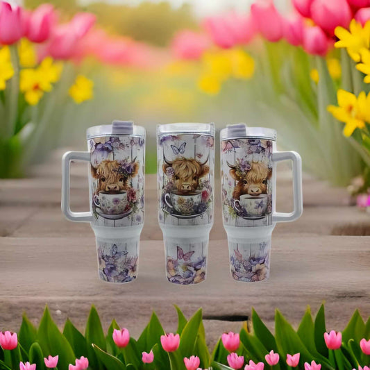 Highland Cow Tea Time