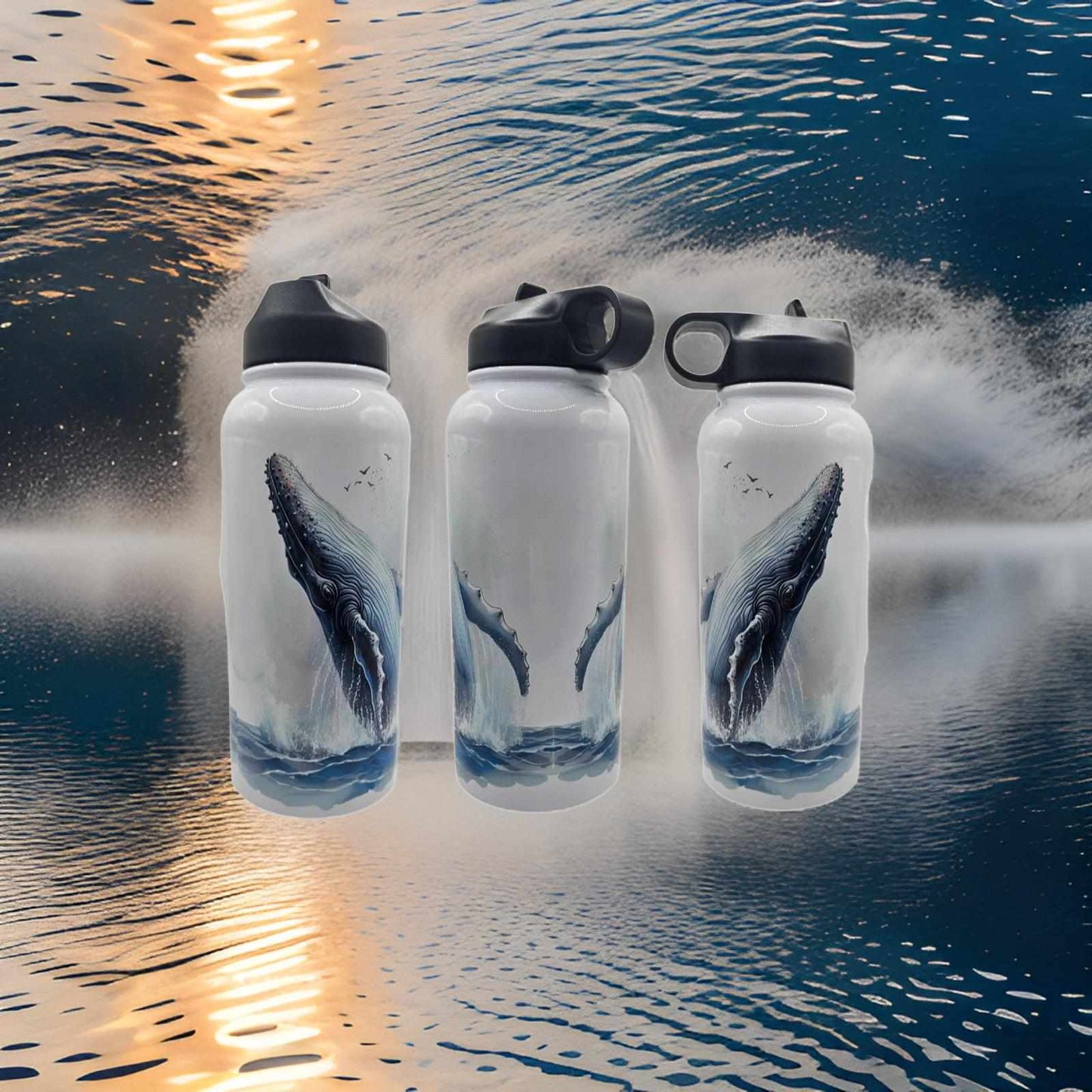 Breaching whale