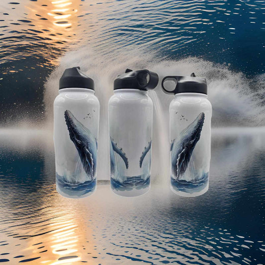 Breaching whale