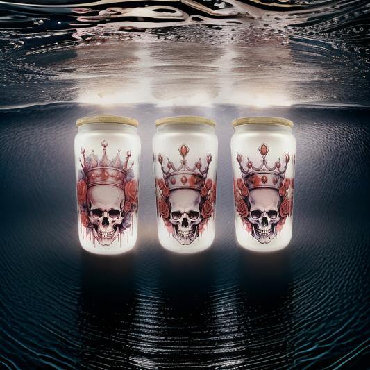 Roses and Skulls with Crown