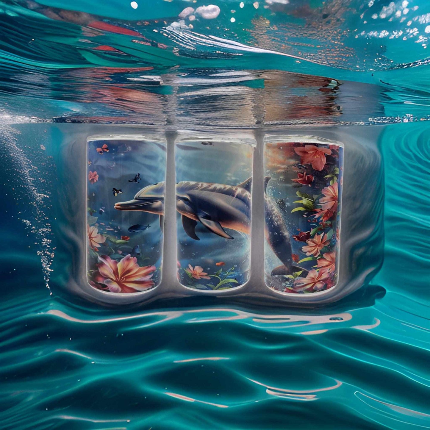 Dolphin and floral