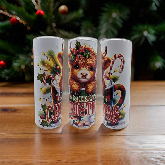 Merry Christmas - Highland Cow