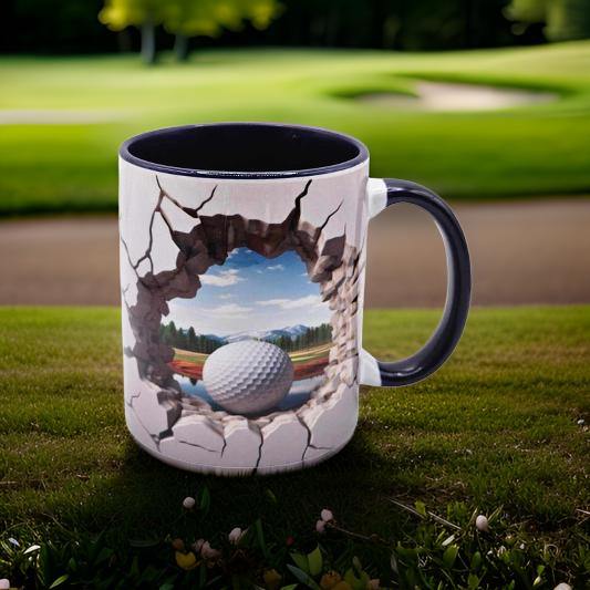 Golf Ball Hole in Wall