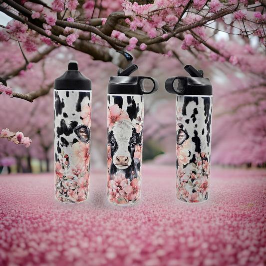 Cow and Pink Floral