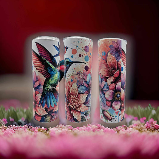 Hummingbird and floral