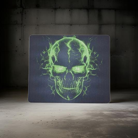 Green Flames Skull