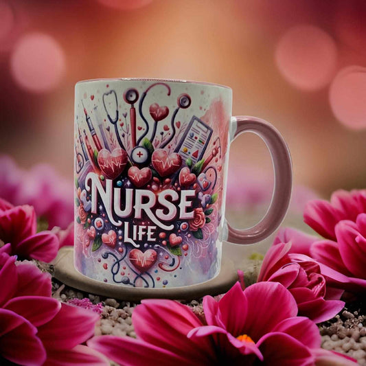 Watercolour pink and purple - Nurse Life