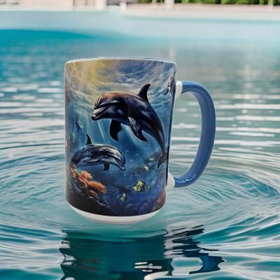 Dolphins in the sea