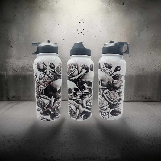 Floral and skulls