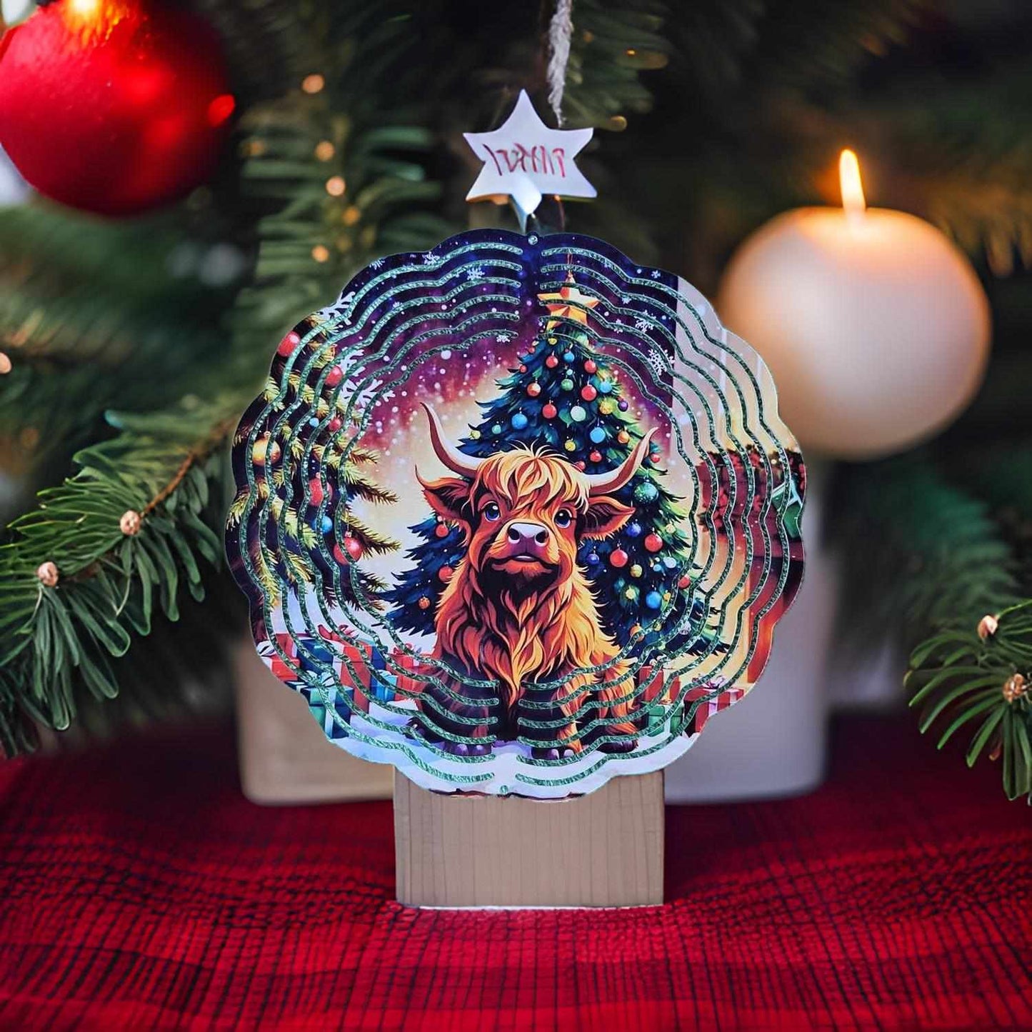 Christmas Highland Cow