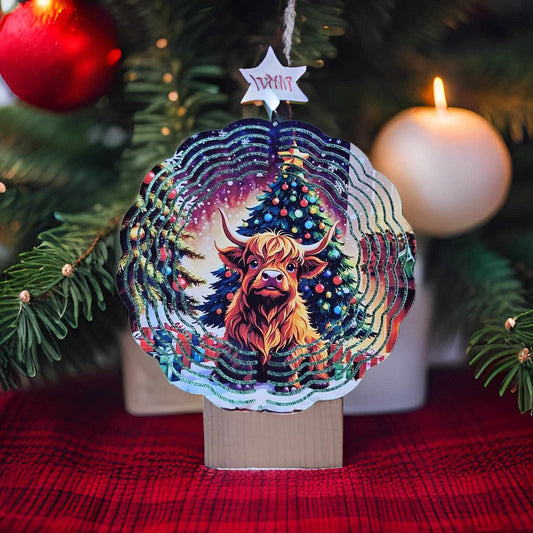 Christmas Highland Cow