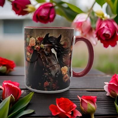 Beautiful Horse and Flowers