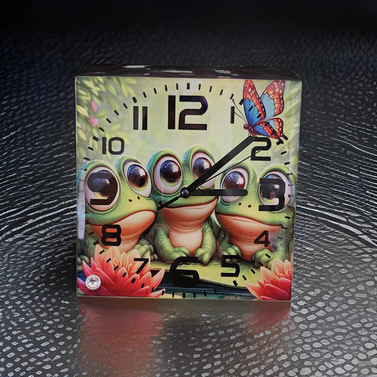 3 cute frogs