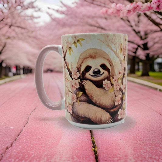 Sloth with Pink floral