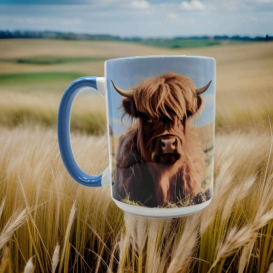 Highland cow in Meadow