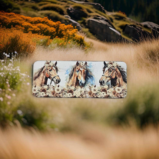 Boho flowers and horses