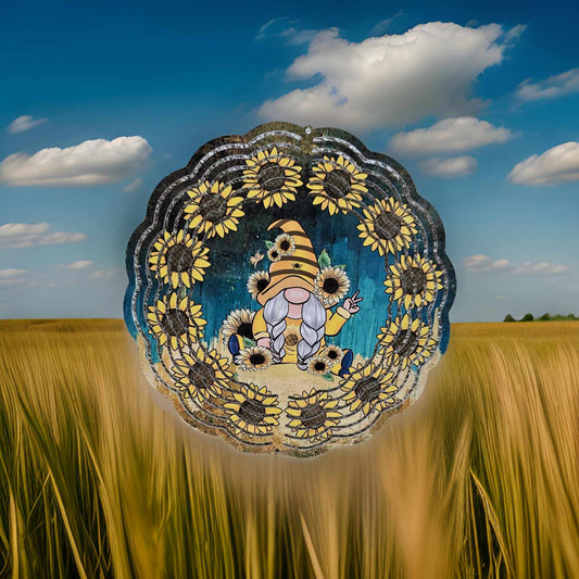 Gnome with Sunflowers