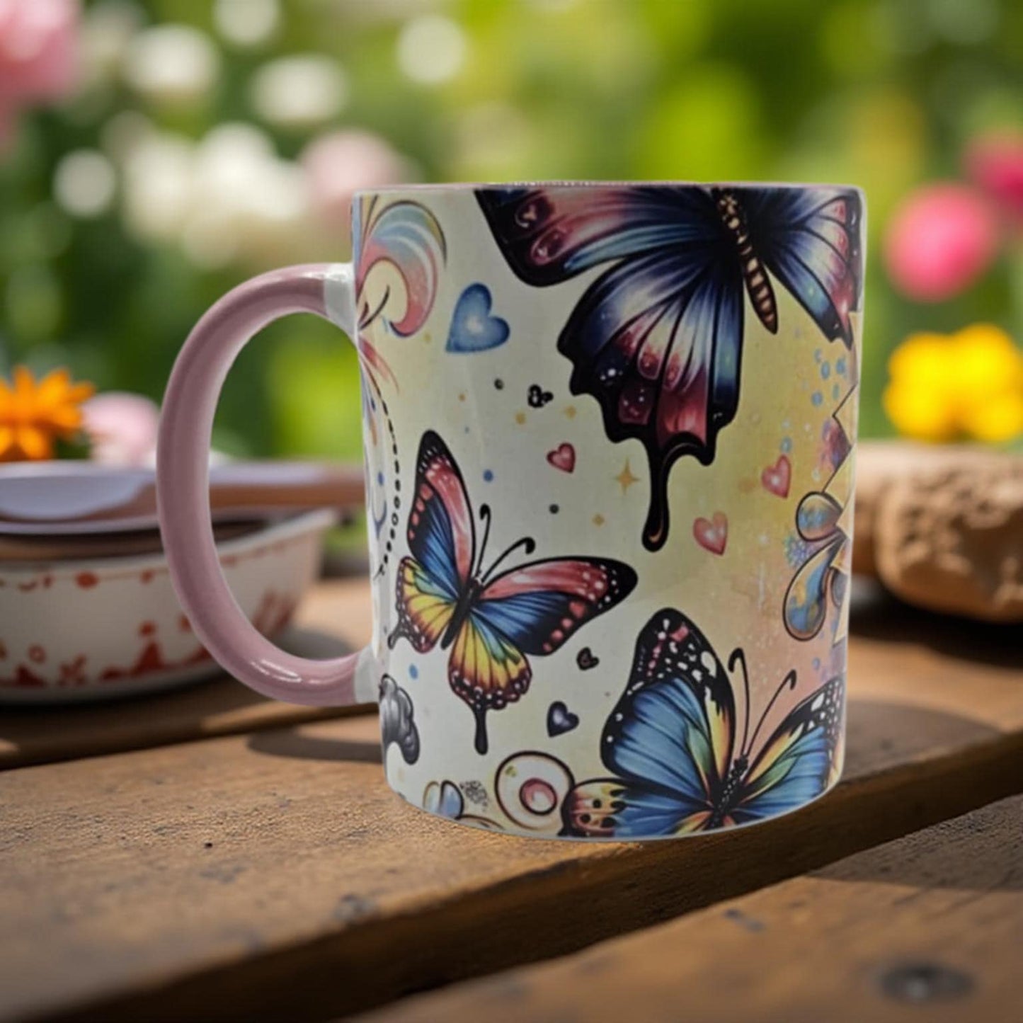 Sunflower and butterflies
