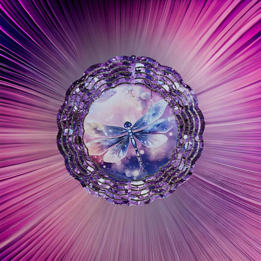 Dragonfly  Purple Glitter
