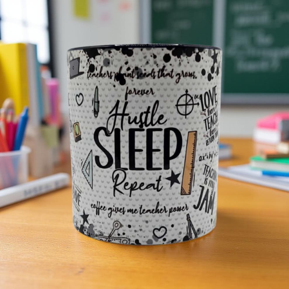 Teacher- hustle, sleep, repeat