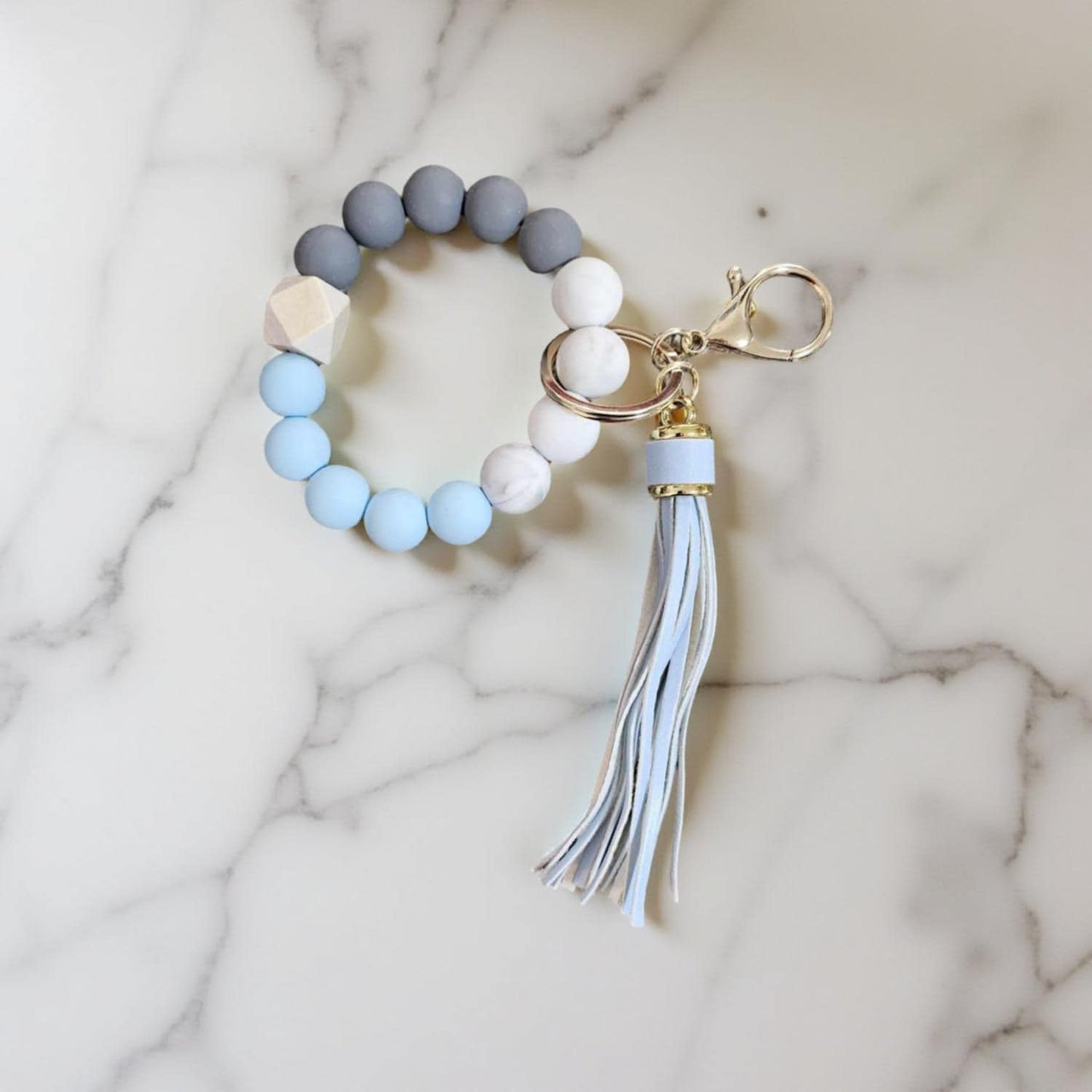 Sky Blue, Dark Grey & Marble