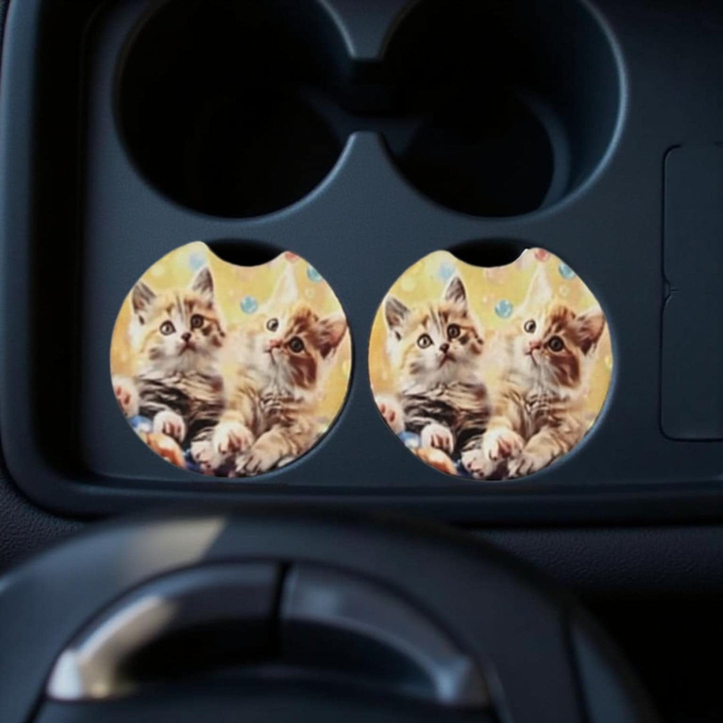 2 Cute kittens with bubbles