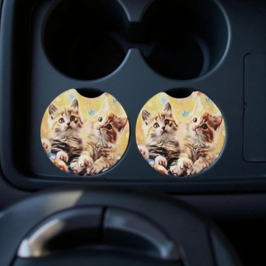 2 Cute kittens with bubbles