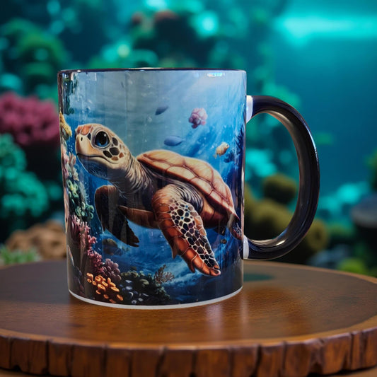 Turtle swimming in the Ocean