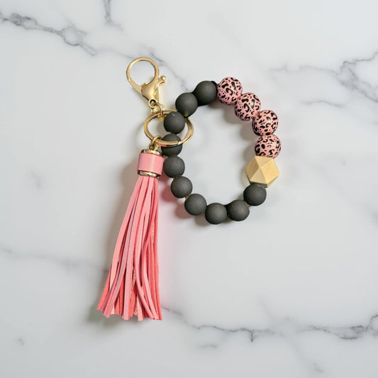 Black & Pink & Black Leopard Print